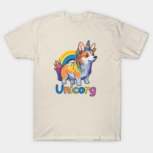 Funny Welsh Corgi Unicorg T-Shirt